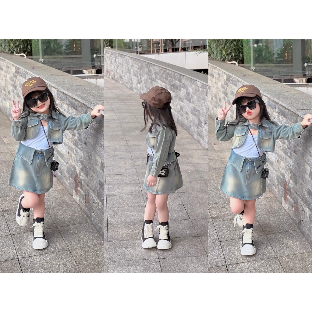 BG717- SÉT 3 CHI TIẾT BÒ CV CHỮ BABY GIRL CHO BÉ