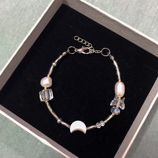 Vòng Tay Hạt Trai Xà Cừ Pha Lê