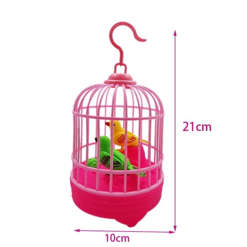 Đồ chơi trẻ em, đồ chơi lồng chim biết hót. Đồ chơi chạy bằng pin AA, có đèn led