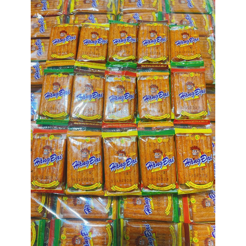 1 gói sườn dê nướng Hằng Đại, bánh miếng cay cay mini thơm ngon Minfood tiệm đồ ăn vặt