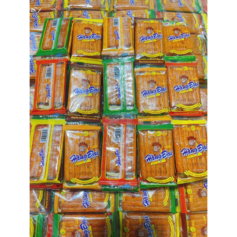 1 gói sườn dê nướng Hằng Đại, bánh miếng cay cay mini thơm ngon Minfood tiệm đồ ăn vặt