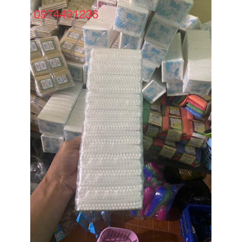 Bông tăm y tế ngoáy tai bịch 12túi