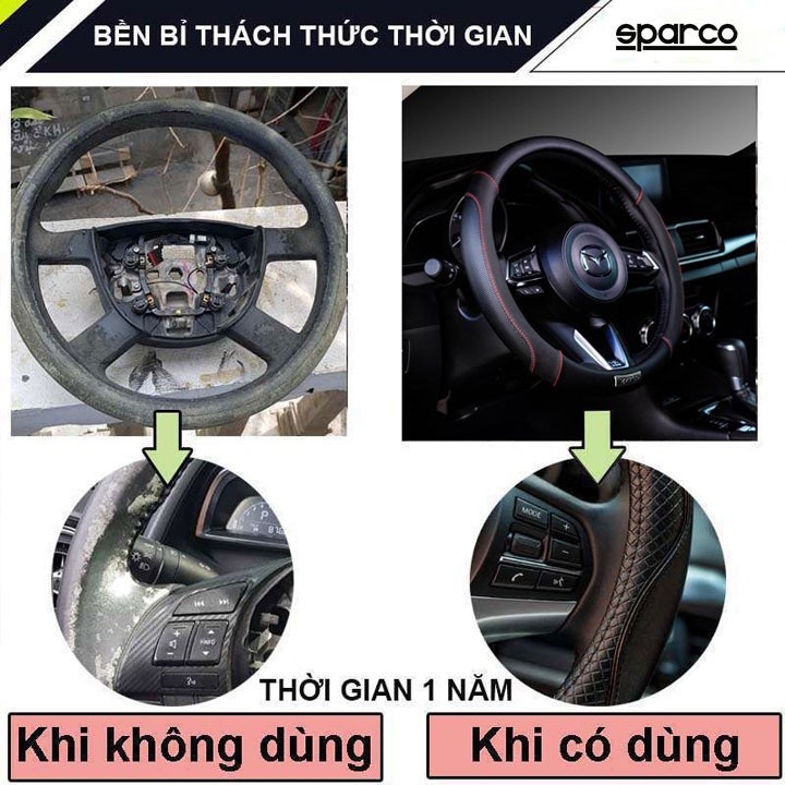 Bọc vô lăng carbon theo logo hãng xe