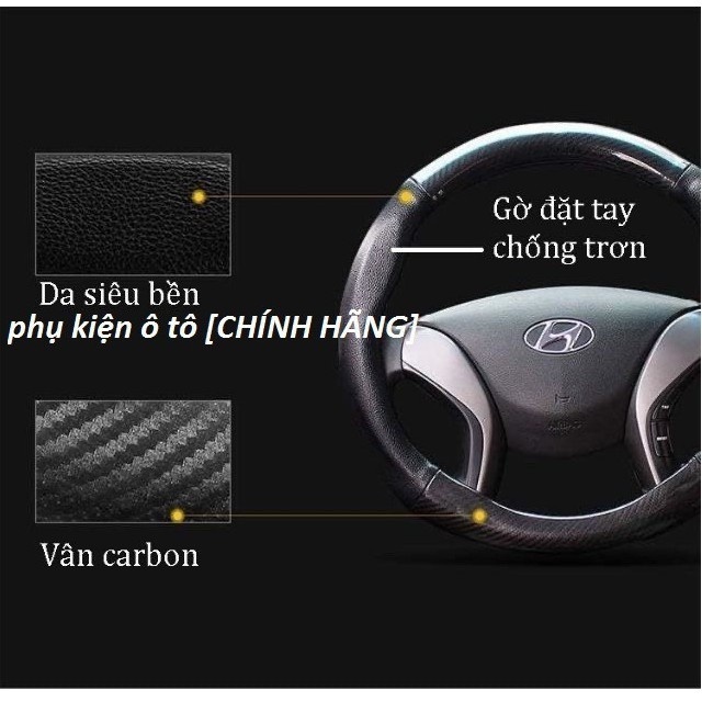 Bọc vô lăng carbon theo logo hãng xe