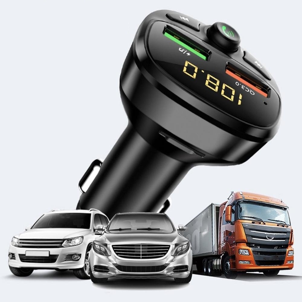 Tẩu nghe nhạc MP3 Radio thẻ nhớ kiêm sạc nhanh USB 3.0