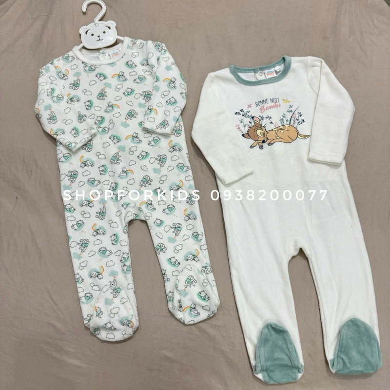 Body sleep nỉ nhung Dis.ney liền tất xuất dư xịn cho bé, chất nhung mềm siêu mướt