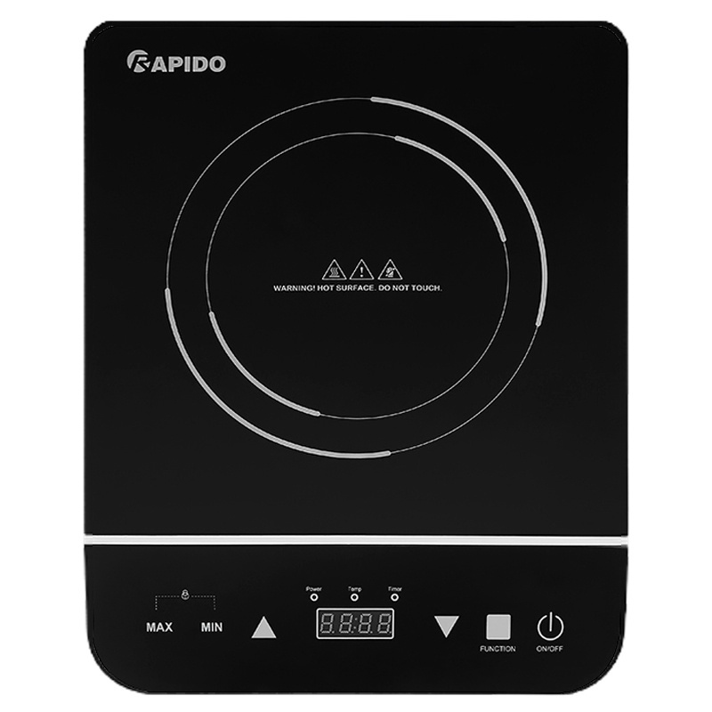 Bếp từ đơn Rapido RI2000ES cảm ứng - Hàng chính hãng bảo hành 12 tháng, công suất 2000W