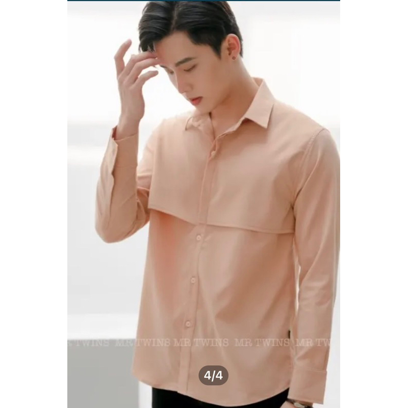 Áo sơ mi nam dáng rộng tay dài  - Thanh lý hàng VN
