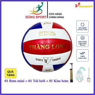 Bóng Chuyền Thăng Long Dragon DG 7700 Đỏ Xuất Khẩu Chính Hãng Tiêu Chuẩn Thi Đấu - Tặng Bơm Mini Túi Lưới Và Kim Bơm