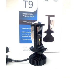 Đèn Led Pha Bi Cầu Mini T9 bản cao cấp 2023 chân H4 Gắn Oto, Xe Máy Bảo Hành 12 Tháng