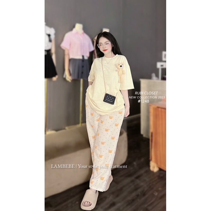 Set bộ thun đính gấu QC