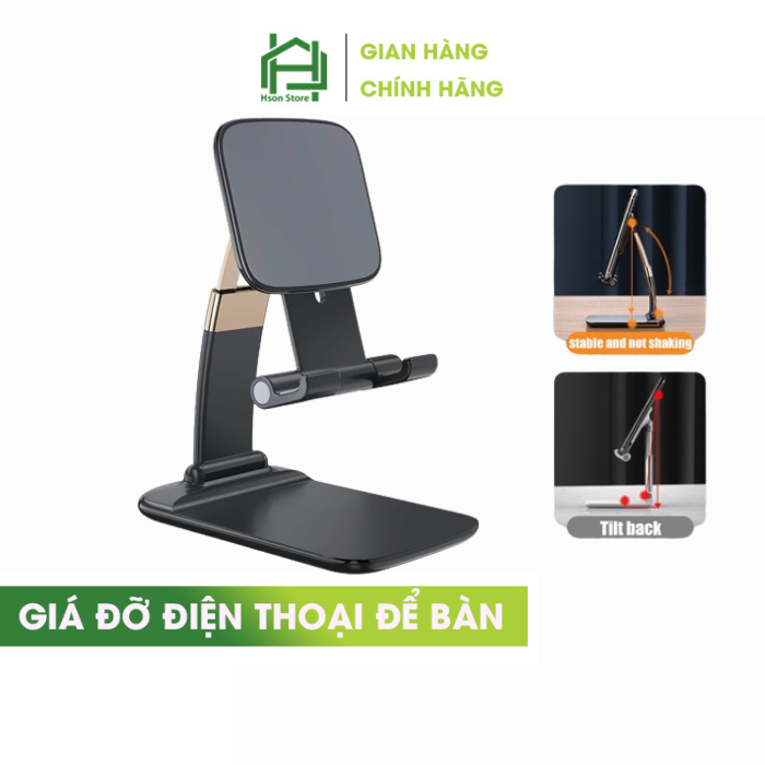 Giá đỡ điện thoại để bàn HSON cao cấp, kẹp điện thoại đỡ ipad thông minh nhỏ gọn, bỏ túi đa năng tiện dụng