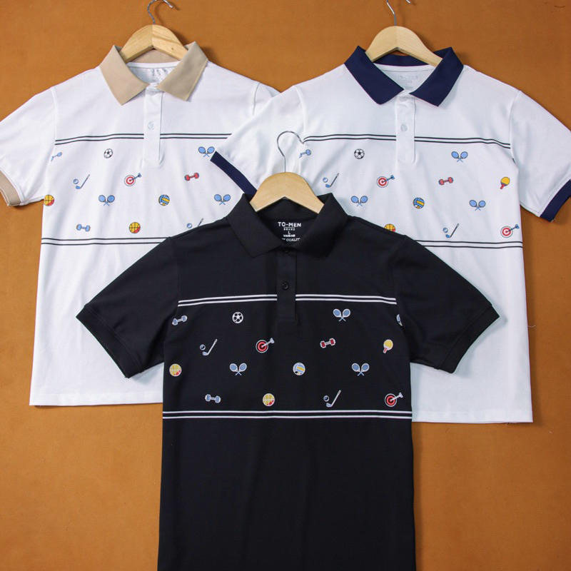 ÁO THUN NAM POLO PHỐI HOẠ TIẾT- Vải Cotton Cá Sấu XỊN XÒ PLTN