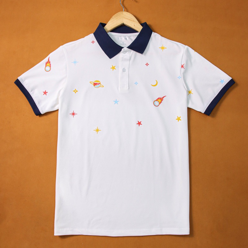 ÁO THUN NAM POLO PHỐI HOẠ TIẾT- Vải Cotton Cá Sấu XỊN XÒ PLTN