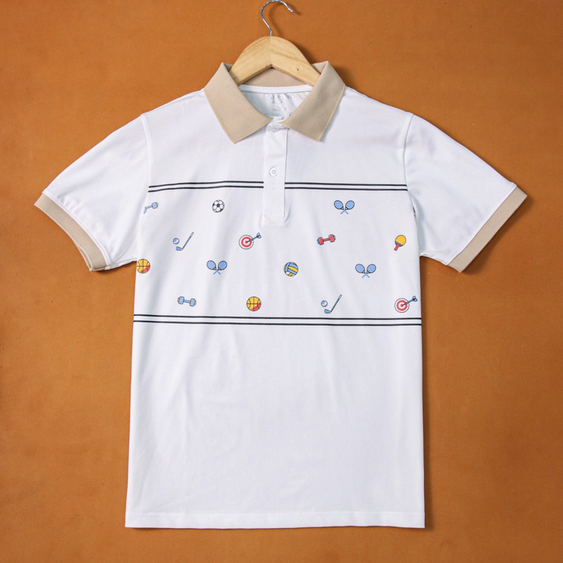 ÁO THUN NAM POLO PHỐI HOẠ TIẾT- Vải Cotton Cá Sấu XỊN XÒ PLTN