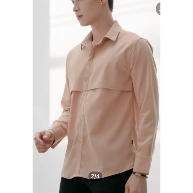 Áo sơ mi nam dáng rộng tay dài  - Thanh lý hàng VN