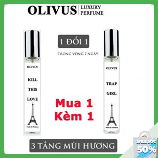 Tinh dầu nước hoa unisex OLIVUS Trap Girl cá tính năng động KILL THIS LOVE