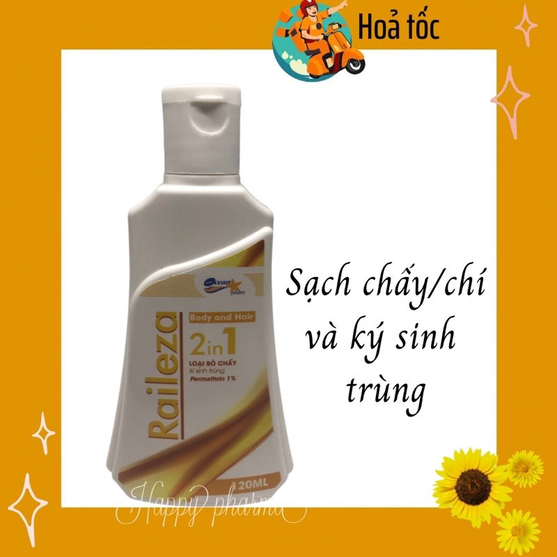 Dầu tắm gội làm sạch chấy/chí và ký sinh trùng