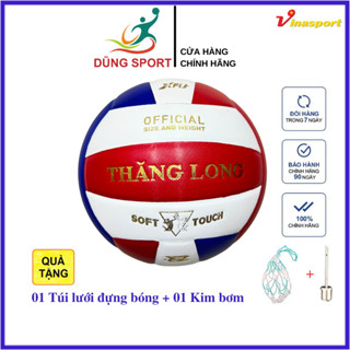  Bóng Chuyền Thăng Long DG 7700 Đỏ Hàng Xuất Khẩu Chính Hãng Tiêu Chuẩn Thi Đấu - Tặng Túi Lưới Và Kim Bơm 