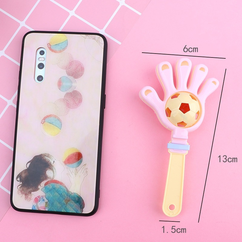 Đồ chơi xúc xắc lục lạc bàn tay - vỗ tay quả bóng - bàn tay nhựa đập vui nhộn cho bé