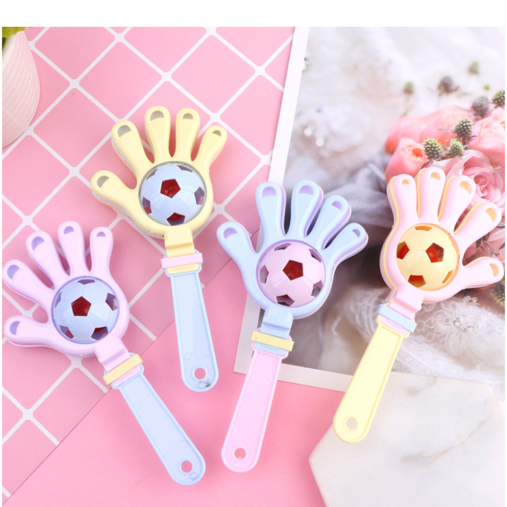 Đồ chơi xúc xắc lục lạc bàn tay - vỗ tay quả bóng - bàn tay nhựa đập vui nhộn cho bé