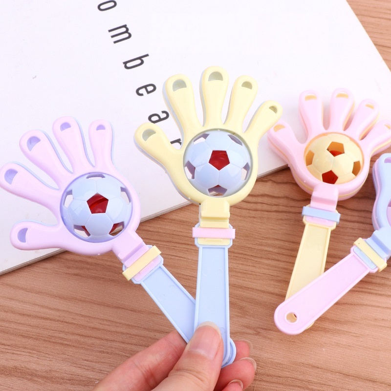 Đồ chơi xúc xắc lục lạc bàn tay - vỗ tay quả bóng - bàn tay nhựa đập vui nhộn cho bé