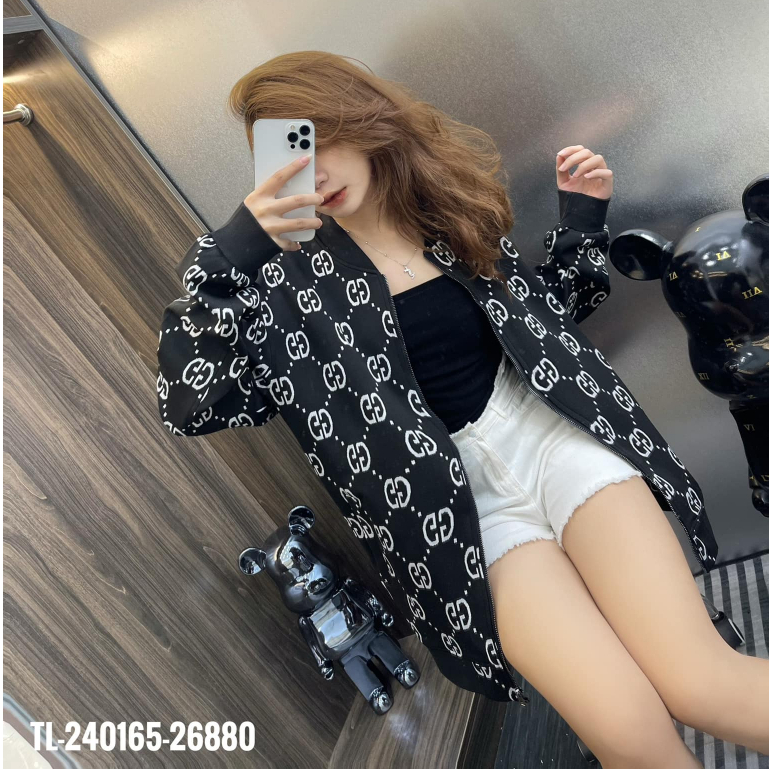 Áo Bomber GC Nam Nữ Cao Cấp, Áo Khoác Thu Đông Dày Dặn Cực Hót