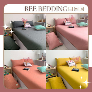 Bộ ga giường và vỏ gối Cotton TC REE Bedding đủ kích thước trải nệm 1m2, 1m4, 1m6, 1m8, 2m chưa gồm chăn cực đẹp CTC33