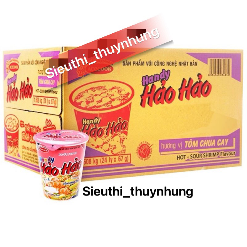 Thùng 24 Ly Mì Hảo Hảo Cốc x 67g