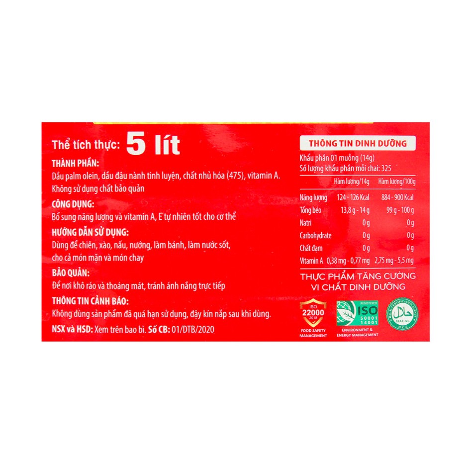 Dầu ăn con két can 5 lít