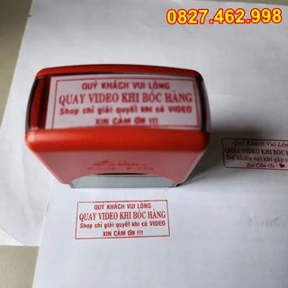 Dấu quay video khi mở hàng