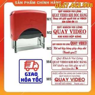 Dấu quay video khi mở hàng