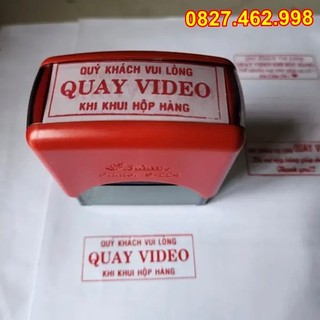 Dấu quay video khi mở hàng