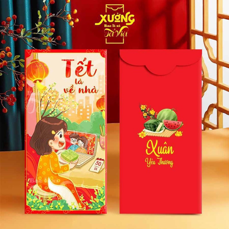 10 bao lì xì tết sum vầy 2024 rẻ đẹp