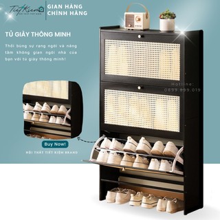 Tủ giày gỗ cánh mây Nội Thất Tiết Kiệm TG9997899