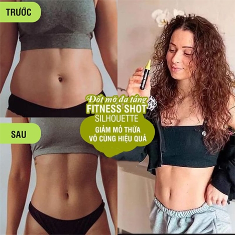 Fitness Shot® Silhouette hỗ trợ tập luyện loại bỏ độc tố thanh lọc cơ thể kiểm soát cân nặng chuyển hóa chất béo