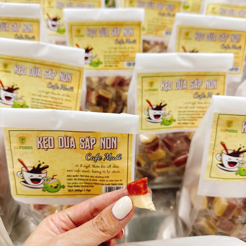 Kẹo Dừa Sáp Non Cafe Muối 500gr