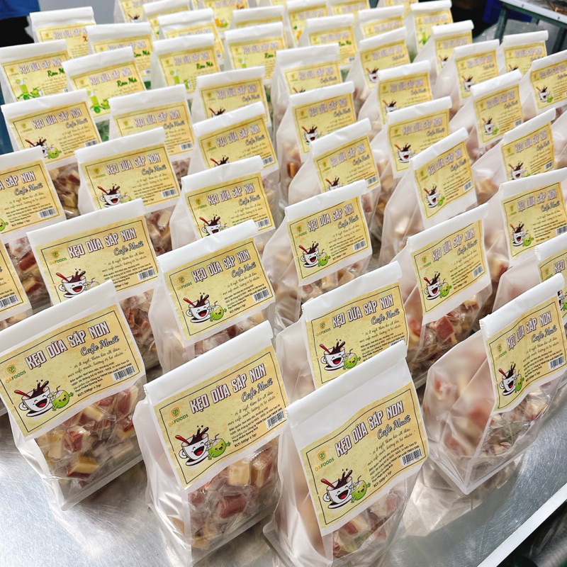 Kẹo Dừa Sáp Non Cafe Muối 500gr