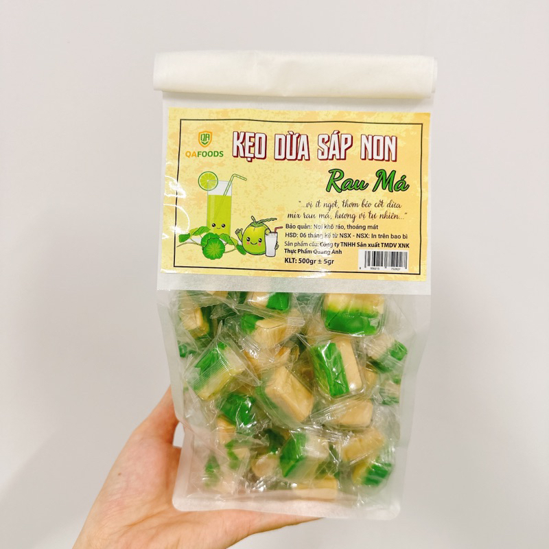 Kẹo Dừa Sáp Non Rau Má 500gr