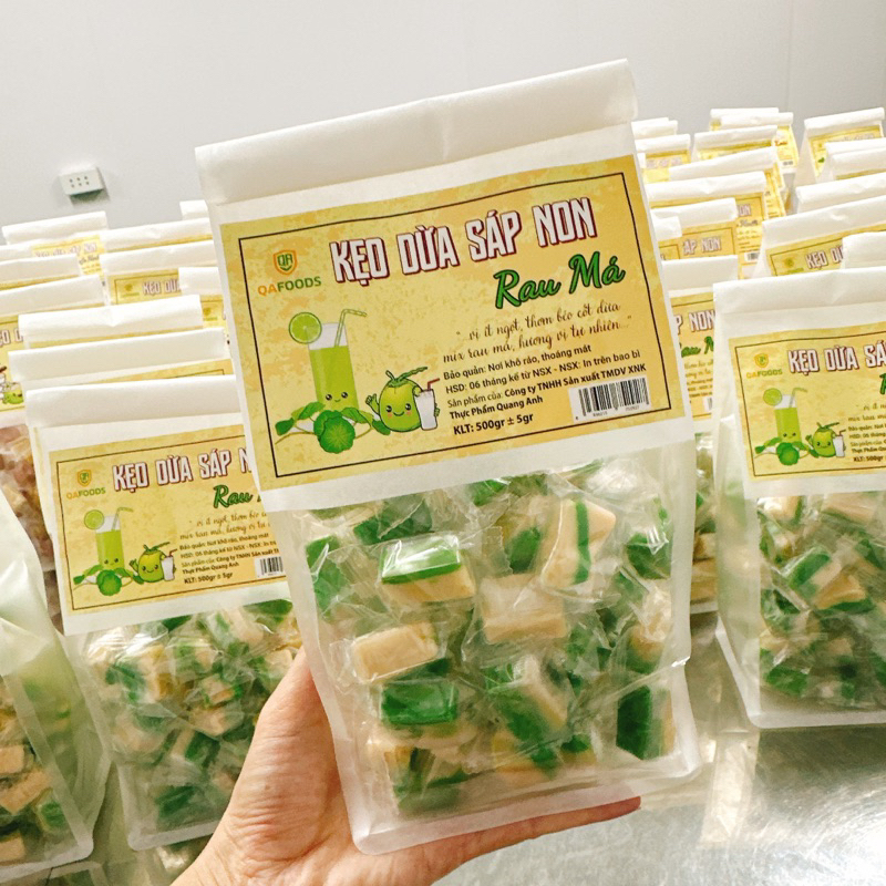Kẹo Dừa Sáp Non Rau Má 500gr