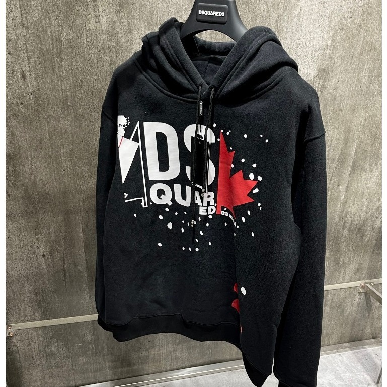 Áo Hoodie DsQ lá phong đỏ siêu dày dạn 2 lớp hàng chuẩn siêu cấp new 2023.