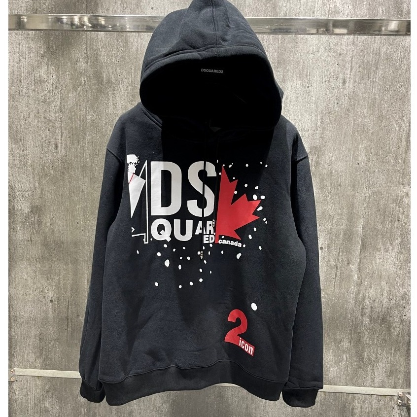 Áo Hoodie DsQ lá phong đỏ siêu dày dạn 2 lớp hàng chuẩn siêu cấp new 2023.