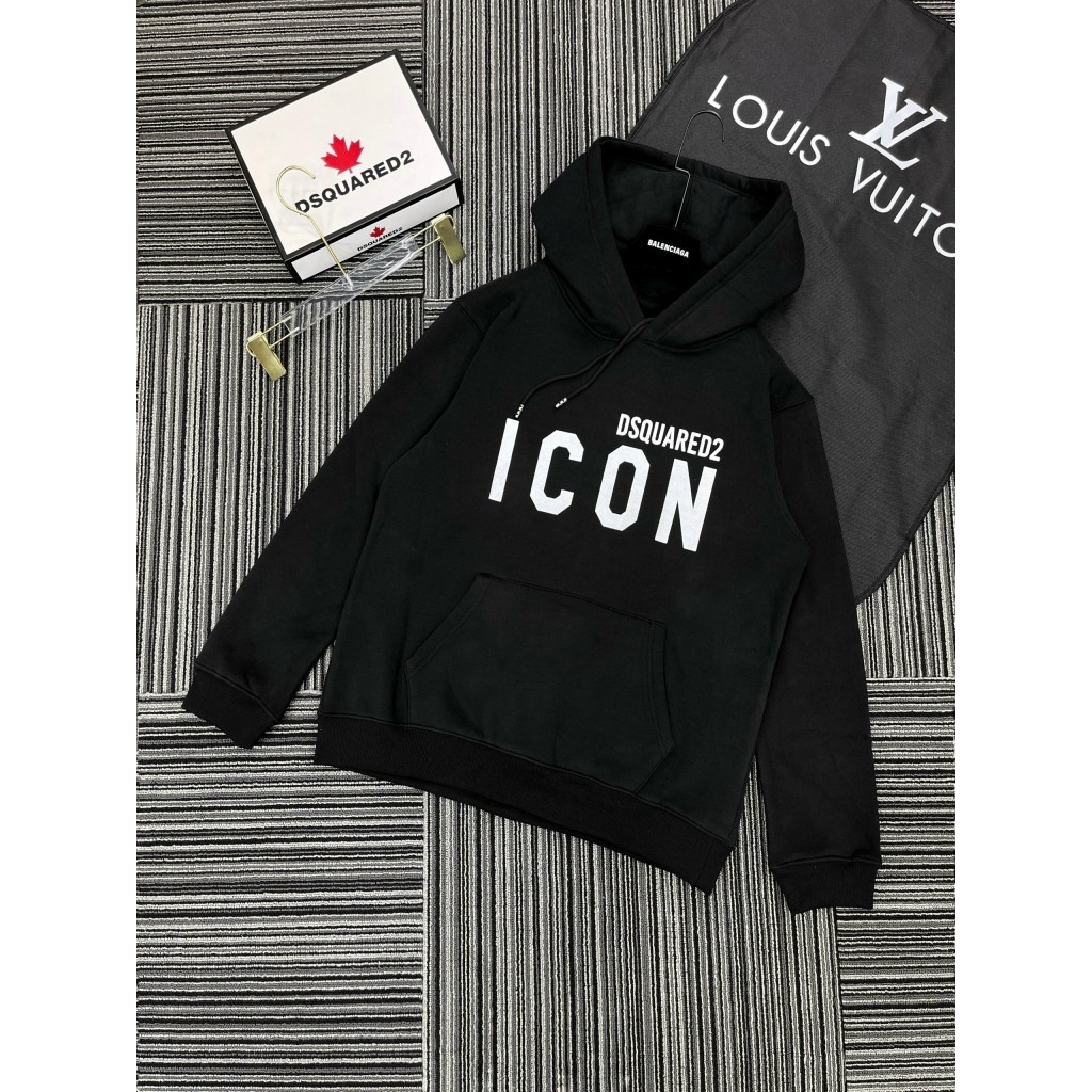 Áo Hoodie DsQ lá phong đỏ siêu dày dạn 2 lớp hàng chuẩn siêu cấp new 2023.