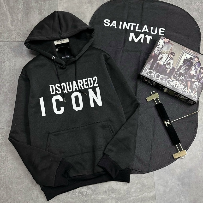 Áo Hoodie DsQ lá phong đỏ siêu dày dạn 2 lớp hàng chuẩn siêu cấp new 2023.