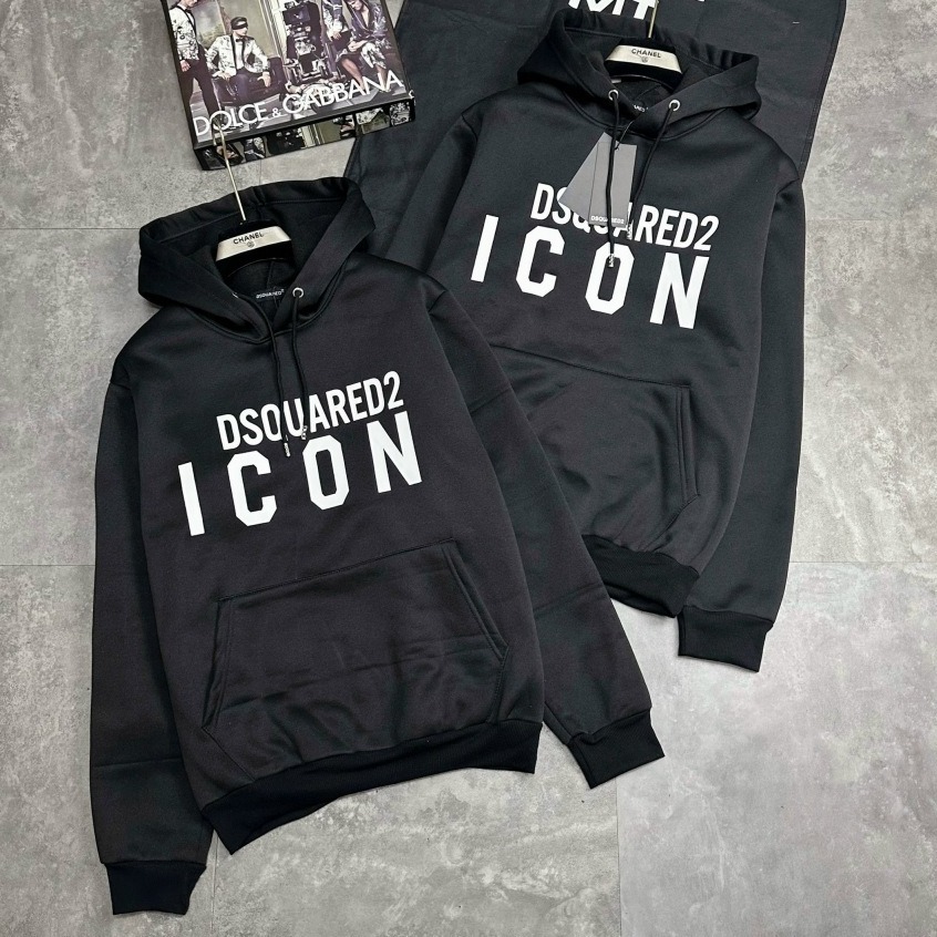 Áo Hoodie DsQ lá phong đỏ siêu dày dạn 2 lớp hàng chuẩn siêu cấp new 2023.