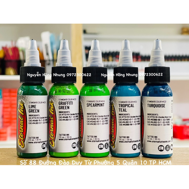 Mực Màu Enternal Chính Hãng Sử Dụng Cho Xăm Hình