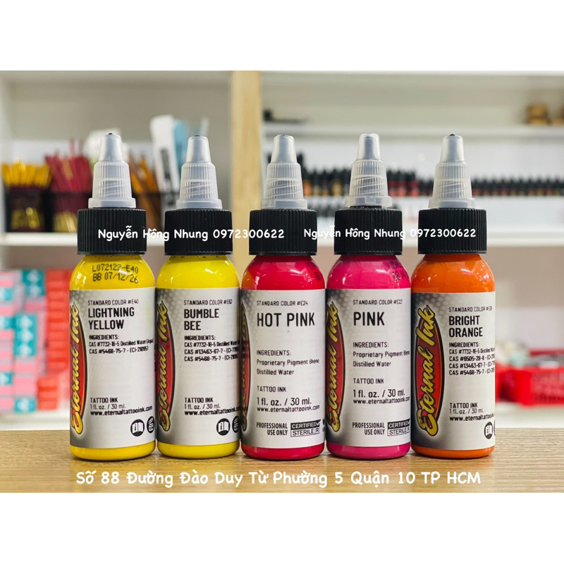 Mực Màu Enternal Chính Hãng Sử Dụng Cho Xăm Hình