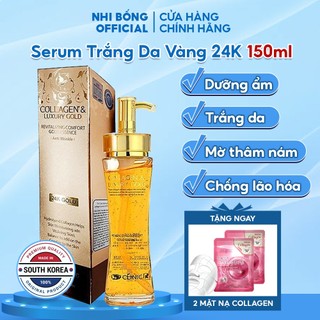 Serum Vàng 24k Dưỡng Trắng Da Dưỡng Ẩm Luxury Gold 3w Clinic Hàn Quốc 150ml Giúp Chống Lão Hóa & Căng Bóng Da
