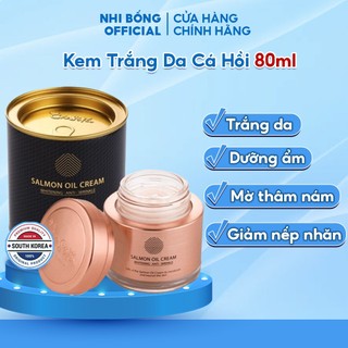 Kem Dưỡng Trắng Da Dưỡng Ẩm Chống Lão Hóa Chiết Xuất Từ Cá Hồi Salmon Oil Cream Hàn Quốc 80g Giúp Da Trắng Sáng Tự Nhiên