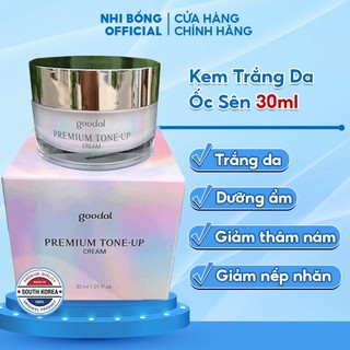 Kem Dưỡng Trắng Da - Kem Trắng Da Nâng Tone Ốc Sên Goodal Premium Snail Tone-up Cream Hàn Quốc 30ml